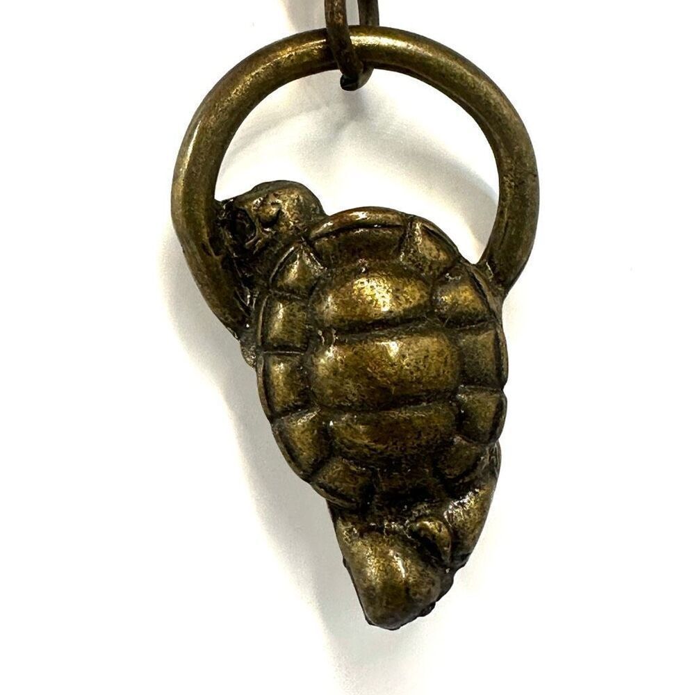 Mazatlan brass turtle keychain - Picture 5 of 7